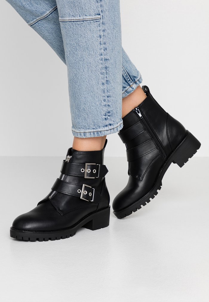 Bottines Anna Field Cowboy biker Noir Femme | AUR-9290351